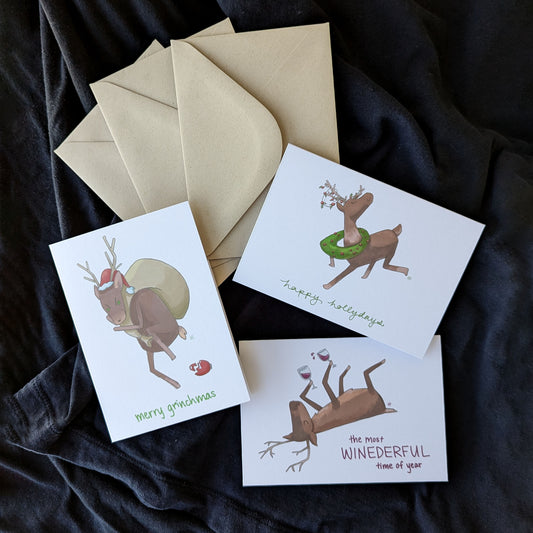 Reindeer Friends Holiday Card Pack